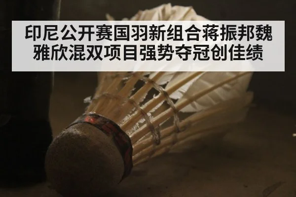 印尼公开赛国羽新组合蒋振邦魏雅欣混双项目强势夺冠创佳绩